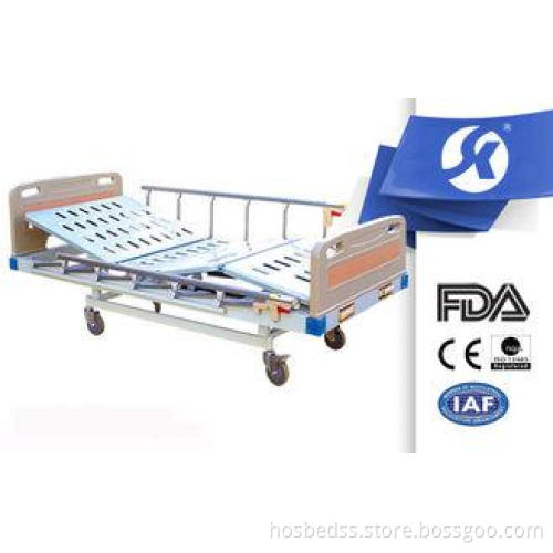 Commercial Furniture Manual Hospital Bed With Aluminum Allo